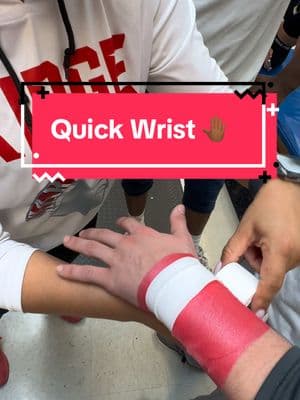 Quick Wrist #fyp #athletictraining #athletictrainer #athlete #tape #wrestlingtiktok #taping #wrist 