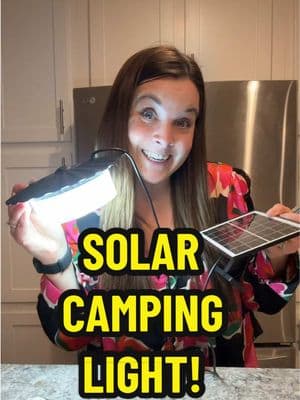 This would also be the perfect camping light as well since you can run the solar panel from practically anywhere in your camp site! #jaimebaileyratesit #campinghacks #campingmusthave #giftguide #ttslevelup #ttsdelightnow #camplight 