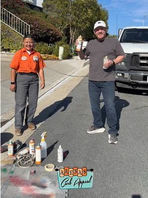 We are extremely grateful for the wonderful customers we have. We want to thank you all for your support. It was a pleasure hanging out with Dennis, one of our biggest supporters. Thank you Dennis for the awesome day! #curbpainting #curbappeal #arenascurbappeal #viralvideo #customerreview 