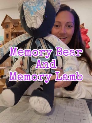 Memory Bear and Memory Lamb 🫶🏼 I was sent two shirts, in memory of a father. I was asked to create a memory bear and a surprise animal, which I selected the little lamb.  #lavaughncottage #lavaughncottageanimals #memoryanimalsfromclothing #memoryanimal #inmemoryof #dad #lamb #teddybear #stuffedanimals #daddysgirl  @gtpaulus 