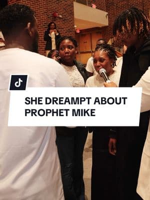 Her dream about Prophet Mike came true right before her eyes 🕊️ #Jesus #Christian #HolySpirit #Prophet #Prophetic #Fyp #Christiantok #God #Christianity #fypシ #ProphetMike #Church #Prophecy #Prophesy #NewJersey 