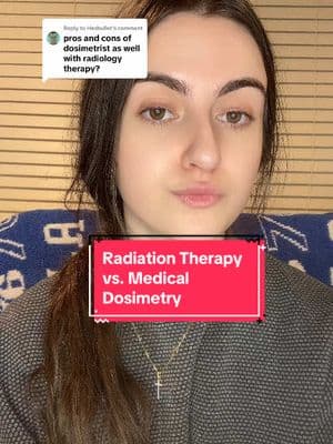 Replying to @Hasbullet Radiation Therapy vs. Medical Dosimetry #dosimetrist #medicaldosimetry #medicaldosimetrist #radiationtherapy #radiationtherapist #radiation #cancer #radiationoncology #radonc 