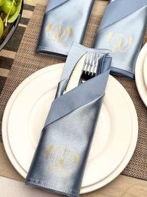 New xTool M1 Ultra Hot Foil Pen ✨ now you can easily add elegant gold foil designs directly onto any soft #fabric! i created these #stunning gold foil stamped napkins to elevate your dining table with a touch of luxury and personalization. perfect for customizing names and adding a sophisticated feel to your restaurant setup! 🍽️#xTool#xtoolm1ultra#goldfoil #custom#tablescaping #luxurydining #diycrafts #personalizedgifts #SmallBusiness#design #fyp#hotfoil #personalized