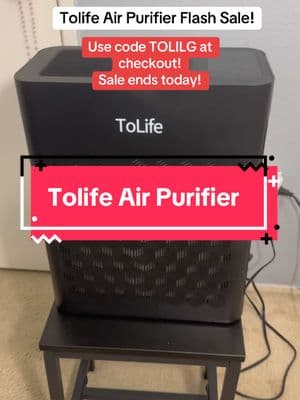 The to life air purifier is on a huge flash sale that ends today! Get yours before it’s gone! #tolife #tolifeairpurifier #airpurifier #airpurifiers #airpurifierhepafilter #carbonfilter #flashsale 