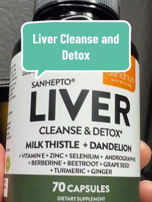 Liver cleanse and detox #liver #cleanse #livercleanse #liverdetox #detox #milkthistle #dandelion #guthealth #liverhealth #SaludNatural #BienestarDigestivo @Sandhu Labs 