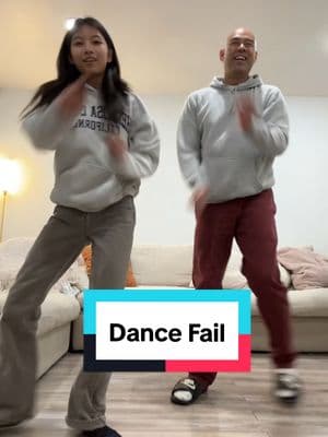 Dad and Daughter Dance Fail... ended up with a hip flexor and twisted knee #apitiktok #sarinas #dancefail #dancechallenge #dancetok 