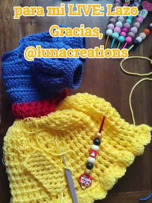 Uno de los mejores Regalos en mi LIVE. ¡lunacreations, gracias por apoyar mi contenido! @lunacreations #livegift #bowknot #lazo #creaciones_ganchomagico #handmadecraft 