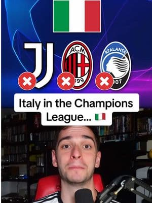 Italy in the Champions League… 🇮🇹 #ucl #milan #atalanta #juventus 