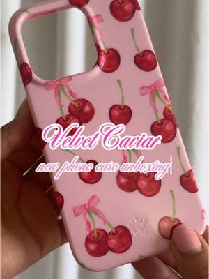 @velvetcaviar has the CUTEST cases ever 🍒🎀 The interior of these cases are velvet which protect your phone from getting scratched 💞 #velvetcaviar #croquette #iphonecase #ttslevelup #justgirlythings #tiktokshopspringglowup 