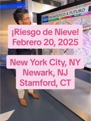 Chubascos de nieve ❄️ esta tarde jueves 20 de febrero del 2025. Horario entre 1 p.m. a 7 p.m.  #tiempo #weather #snow #❄️ #nyc #manhattan #bronx #queens #jfk #paterson #jerseycity #longisland #weatherupdate #fyp #parati #yonkersny #stamford #ct #ny #nj #news #noticias 