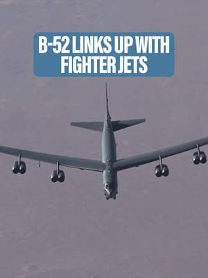 Watch Iraqi F-16s fly in formation with US B-52s and F-15s in joint exercise #b52bomber #bomber #plane #fighterjets #jets #military #defense #troops #veterans