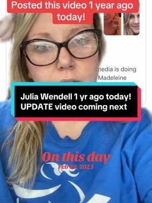 2 years ago today (not 1) I posted this video!! I have a whole playlist. Follow up video and crazy update coming on where Julia is now !!  #onthisday #juliawendell #arrested #madeleinemccann #madeleine #mccann #greenscreen #truecrimetok #storytime #crimestory #truecrimeanytime  #court #trial #crimetok #crimetiktok