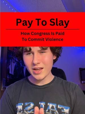 PAY TO SLAY: How Our Representatives Are Paid to Enable Violence #yourfavoriteguy #uscongress #aipac #banaipac 