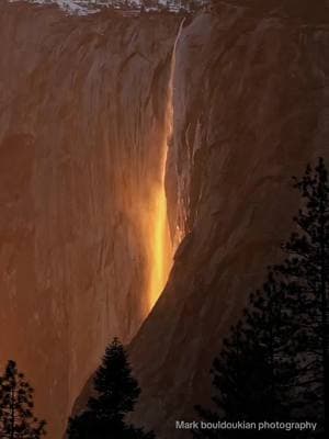 Last night’s firefall didn’t disappoint 🔥  #yosemite #yosemitenationalpark #yosemitevalley #firefall 