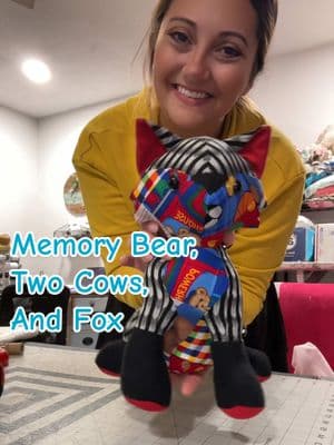 In memory of a son/ big brother ❤️‍🩹 Our memory fox was for his mother, memory bear for his baby sister, and the two cows for his sisters 💙💙 #lavaughncottage #lavaughncottageanimals #memoryanimalsfromclothing #memoryanimal #inmemoryof #brother #bigbrother #son #grief #griefjourney #quilt #stuffedanimals #gonetoosoon 