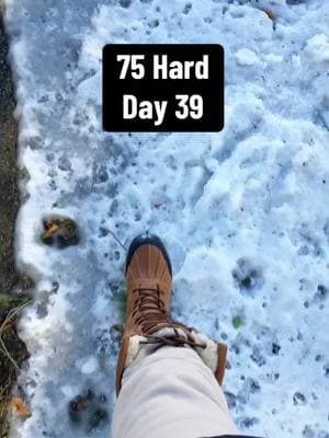 Replying to @Jemeems #75hard #75hardchallenge #jemeems #consistency #75hardjourney #75hardtips #75hardday39 #wintercold #outdoorwalk #winter 