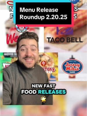 There are a lot of fast food releases launching right now so here’s a list of what’s coming.  Our unofficial theme of the day appears to be collabs, with lots of brands pairing up to launch items such as Taco Bell & Milk Bar’s Birthday Cake Churros, Nothing Bundt Cakes’ OREO Cookies & Cream flavor, and the highly anticipated Wendy’s Girl Scouts Thin Mints Frosty. Other options include Mike’s Hot Honey at Jersey Mike’s, the return of Aby’s Andes Mint Shake, Ritali’s Italian Ice x Reese Concretes, and more.   Are you looking forward to any of these new fast food items? #foodnews#fastfood#tacobell#wendys#jerseymikes#krispykreme#churros#icecream#FoodTok#restaurants#fyp 