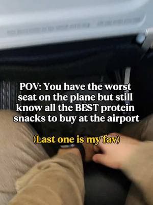 Reporting to you live from Row 32A ✈️  Jenny & I are currently on a plane to escape the Chicago cold 🥶  And I stopped by the airport convenience store to show you every high protein food you can grab So instead of eating dry pretzels & orange juice, these snacks will help keep you on track when you’re traveling ✅  Also, can we agree that the window seat is the WORST seat? 💺  #airportsnacks #traveltips #fatlosscoach 