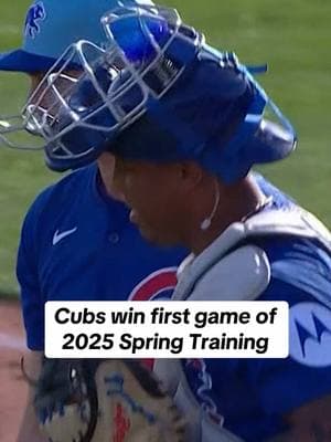 Cubbies dominate the World Series champs in spring training opener 🔥 #cubs #chicagocubs #dodgers #MLB #springtraining 