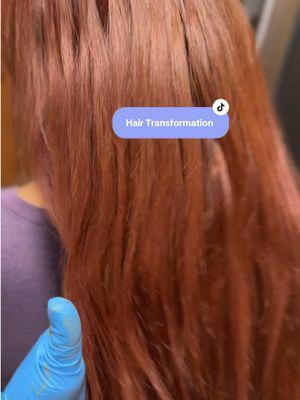 Cambio de color de cabello de un rojo cobrizo a un chocolate cobrizo 🧡🤎.                                       #hairtransformation #haircolorchange #haircolour #hair #cambiodelook #hairtok #hairtutorial 