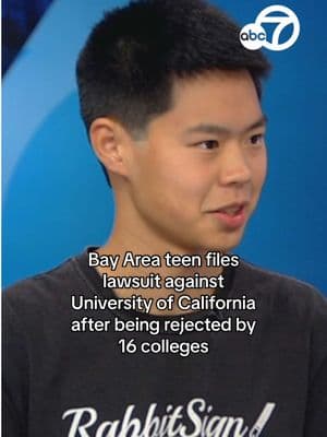 Stanley Zhong, a standup high school grad rejected from 16 top schools, landed a job at Google right after high school. Now he and his father are filing a lawsuit against University of California and five campuses, alleging that there is racial discrimination in its admissions process, demanding more transparency. #universityofcalifornia #lawsuit #college #collegeadmissions #rejection #racialdiscrimination #discrimination #collegerejection #uc #google  #abc7news 