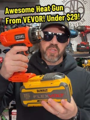 VEVOR Heat Gun DeWALT Battery Compatible #heatgun #plumbers #contractor #tiktokshopfinds #dewalt #dewalttools #protools 