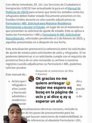 Respuesta a @Rita F Ramirez #greenscreen #asilados #asilopolitico #asiloenusa #refugiados #usa #uscis #viral #comparte #parati #venezuela #nicaragua #cuba #haiti #refugio #utah #miami #texas #atlanta #oregon #lawyer #asilos #asiloenusa #unitedstates #ice #lamigra #migracion 