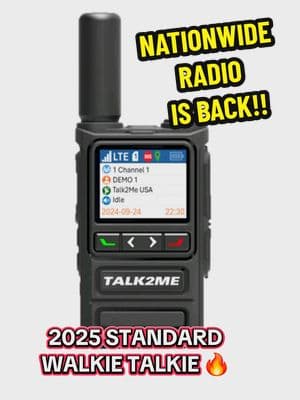 The Talk2Me 2025 Standard is here! Be one of the first to have one! 1 full free year of Nationwide service. #walkietalkie #walkie #walkies #radio #communication 