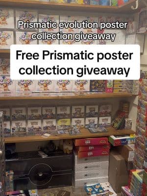 Free prismatic evolution poster collection giveaway. Must be following the channel and live in the United States. #fathersoncollection #fathersonbonding #prismaticevolutions #fathersonpokemon #prismaticpostercollection #prismaticevolutionsgiveaway #giveawayalert #pokemongiveaway #pokemontiktokcommunity 