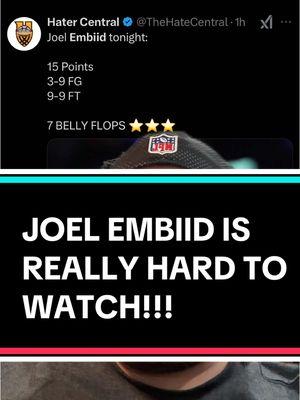 #greenscreen JOEL EMBIID IS HARD TO WATCH!!! #fyp #NBA #basketball #sports #rant #viral #trending #opinion #sixers #76ers #philadelphia76ers #joelembiid #trash #embarrassing #disgusting #hardtowatch #terrible #wow #wtf #sobad #basketballtiktok #sportstiktok 