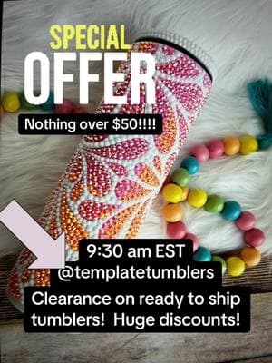 Yearly clearance sale, my loss your gain!  I am selling over 20 tumblers today and each are under $50! Most are 30 ounce tumblers with glass rhinestones. The sale will be on my back up page at template tumblers at 9:30 AM Eastern standard time.  #bling #rhinestonetumbler #newtemplate #hoggtumblers #tumblers #newtemplates #tumblermakersoftiktok #tumblermaker #rhinestone #sublimationtumblers #tumblermaker #diamondpainting #rhinestoneaccessories #craftersoftiktok #sale #clearance