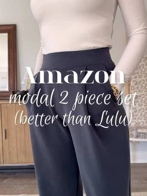 🔗in comments! It’s nicer than Lulu, comes in over 10 colors and 4 length options. I’m in a size medium in the longest pant length. Wear it casually, for travel  or take the trouser style pants to the workplace. The fabric is amazing!! #Matchingset #weekendoutfit #traveloutfit #businesscasual #workpants #widelegtrouser #loungepants #elevatedcasual #casualoutfit #transitionaloutfit #over40style #tallgirlstyle  #ltkwatchnow #ltkactive #ltkover40