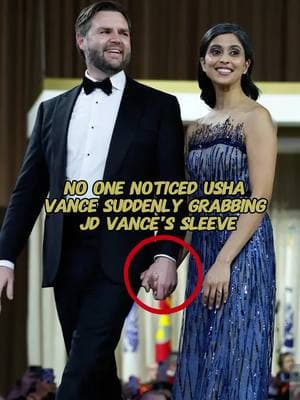 No one noticed Usha Vance suddenly grabbing JD Vance's sleeve #usha #secondlady #fypシ #celebrity 