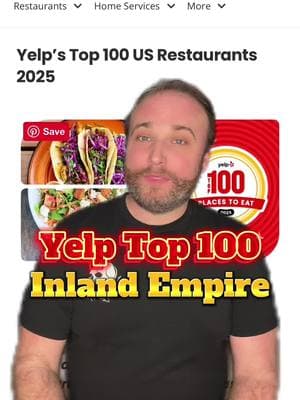 The Yelp Top 100 list of restaurants for 2025 came out and there are 3 restaurants in the IE on the list.  #iefoodie #inlandempire #iefood #yelptop100 @Yelp  