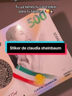 Stiker of the president of Mexico 🇲🇽 with image of Claudia sheinbaum 🇲🇽 #claudiasheimbaum #mujeresemprendedoras #cardsticker #mexico #fypviraltiktok🖤シ゚☆♡ #mexicanproud 