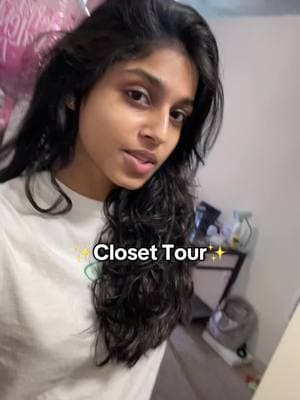 really messy closet oops #georgiatech #closet #closettour #browngirl #desi #studentliving 