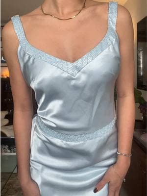 vintage how to lose a guy in 10 days bridesmaid dress from the 90s in baby blue try onnnn🩵 #vintagedress #bridesmaidsdresses #bridesmaid #summerwedding #babybluedress #weddingguestdress #90sfashion #howtoloseaguyin10daysdress #fashion #vintagefashion #weddingdress #tryon #vintagestyle #dress #formaldress  