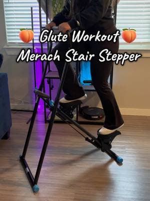 Glute Workout 🍑🔥 with the Merach Stair Stepper! Loving how my home gym is coming together because of Merach brand! ☺️🔥🔥 Easy set up and fold up. It actually fits right under my bed! 😎 highly recommend!  #glutes #glutesworkout #stepper #stepperworkout #stairstepper #stairs #steps #burncalories #FitTok #fitness #exercise #homegym #homeworkout #tiltokshop #tiktokshopcreatorpicks 