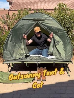 This Outsunny Camping Cot with Tent is Awsome comes with air mattress to I’m liking the easy set up and the elevation is nice 👍  @Outsunny  #outsunny #camping #campingtents #campingcot #cot #tent #tents #Outdoors #hunting #offgrid #campinggear #forest #outsunnytent #outdoorgear #Summer #spring #outdoorlife 