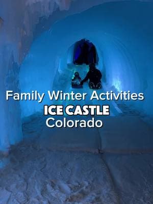 This ice castle must be on your Bucketlist! #sahm #familywinteractivities #icecastle #coloradoadventures #Lifestyle #thatfamily7 #familycontent #momof2 