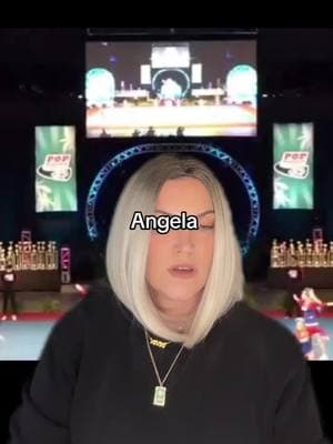 Fam, meet Angela. #cheer #cheerdrama #momdrama #momtok #dancemoms #cheermom #funny #skit #comedy #wig #blonde #greenscreen 