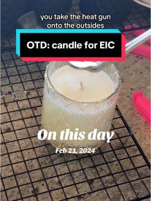 #onthisday and then it got broken in transit! I ended up remaking it in a tin, and then @🤎EIC🤎 gave a lovely shout out during a Live. Look for my 🔗🌳 #candlemaker #candlemaking #candletok #hansonmadecandles #mycandlesarelit 