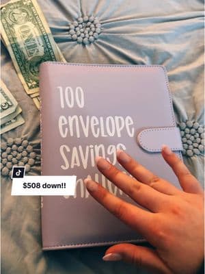 100 envelope savings challenge! 💸🤍 - #fyp #viral #smart #money #budgetingmoney #savingbooks #cash #100envelopechallenge -