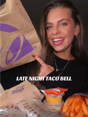 LATE NIGHT TACO BELL JUST HITS DIFFERENT 🌮💜🍟🔔😮‍💨 #tacobellmukbang #grilledcheeseburrito #viralfood #tacobellorder #nachofries #Foodie #eatwithme #saucymukbang #crunchymukbang #satisfyingfood #eatingasmr 