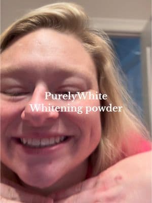 I can’t do the whitening strips on my teeth it leaves a weird after taste! This is something I can use! Smells and taste good! 🦷🪥✨💙 . . #purelywhitedeluxe #teethwhitening #selfcareroutine #nightroutine #whiteningpowder 