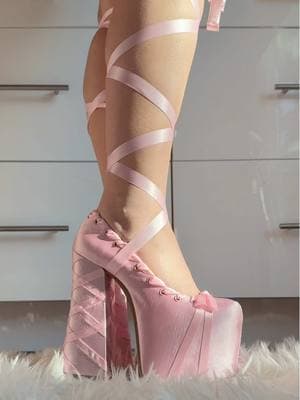 Ballerina core platforms🎀🩰 #platformheels #girlyaesthetic #spotlightfinds #platformshoes #pinkaesthetic #sugarthrillz #ballerina #coquettecore #dollskill 