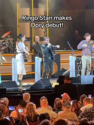 Starr studded night at the @Grand Ole Opry for @Ringo Starr ✌️Opry debut! #Opry100 #beatles #ringostarr #mollytuttle #oldcrowmedicineshow 