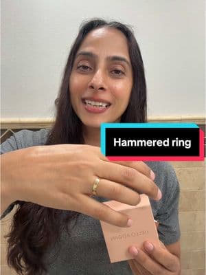 Hammered ring #hammeredring #fyp #punjabi #TikTokShop #beautifulring #jewellery #helloadornring 