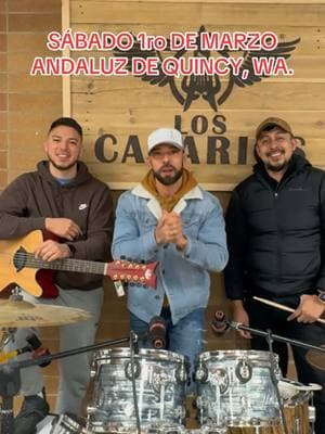 Sábado 1ro de Marzo. En El Andaluz De Quincy, WA. Estamos regalando 4 entradas y mesa bien servida. Solo etiqueta a 3 personas en este video. El jueves 27 sacaremos los ganadores. #tour25aniversario #canariosdm #loscanarios #unicos #musicamexicana #algodiferente 