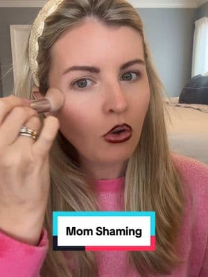 Mamas, let’s give grace and be each other’s biggest cheerleaders 🩷 #momlife #momshaming #momssupportingmoms #mama #grwm #makeupandchat 